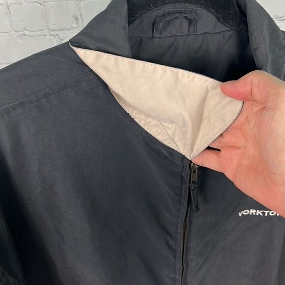 Harley-Davidson Hampton Roads Yorktown VA suede-like zip-up coat Large - Picture 7 of 8